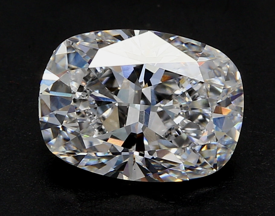 1.41 Carat Cushion Lab Diamond with  Cut Diamond in 14KT  view 1

