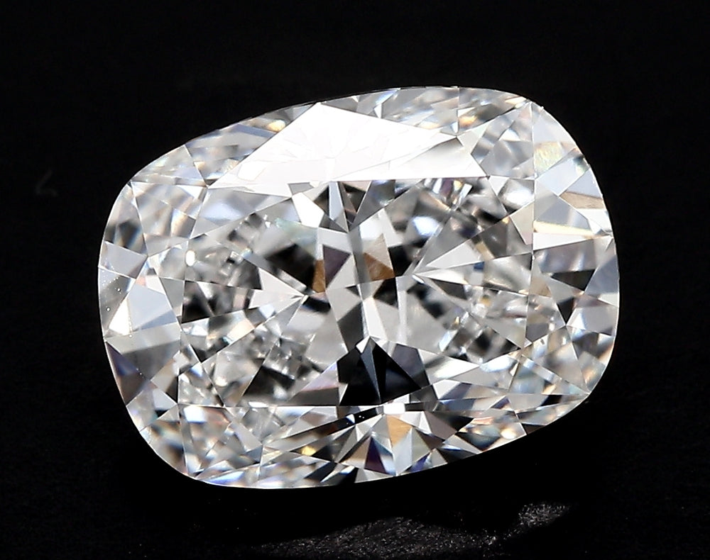 0.5 Carat Cushion Lab Diamond with  Cut Diamond in 14KT  view 1
