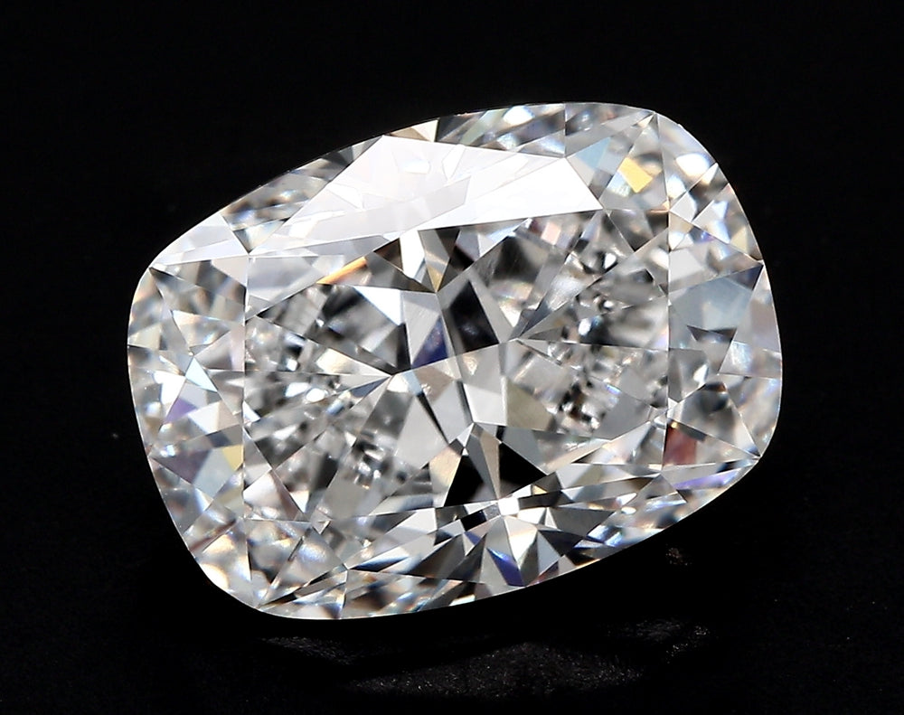 2.21 Carat Cushion Lab Diamond with  Cut Diamond in 14KT  view 1
