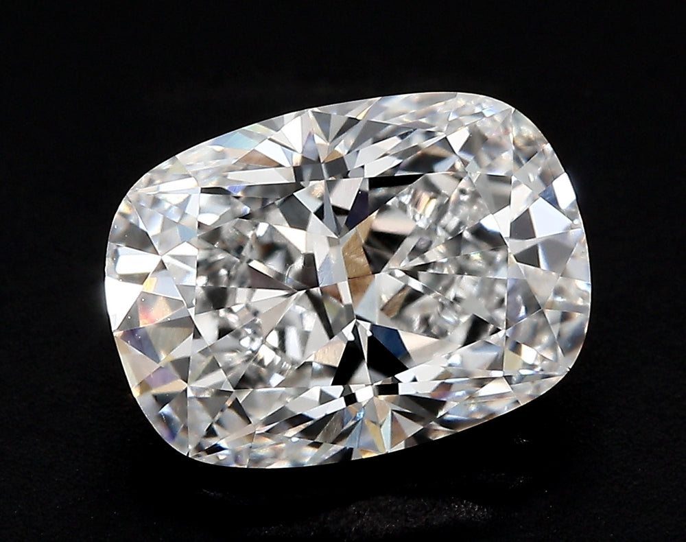 2.4 Carat Cushion Lab Diamond with  Cut Diamond in 14KT  view 1
