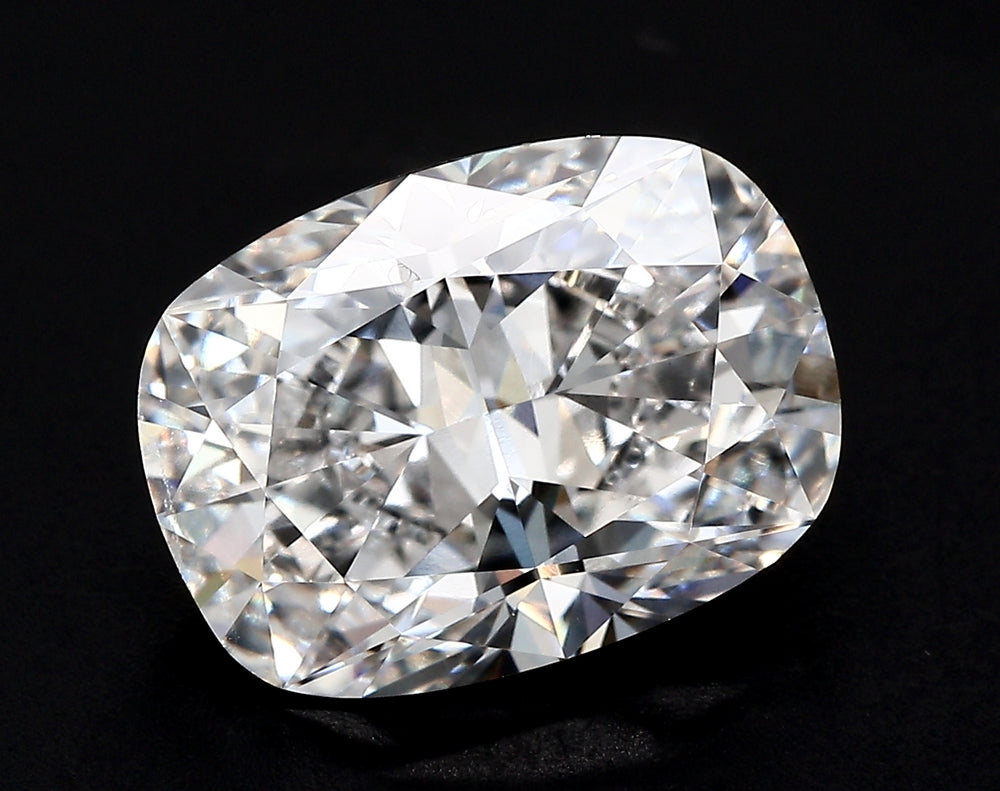 1.95 Carat Cushion Lab Diamond with  Cut Diamond in 14KT  view 1
