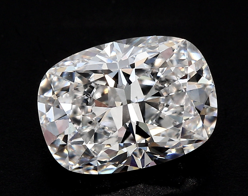 2.02 Carat Cushion Lab Diamond with  Cut Diamond in 14KT  view 1
