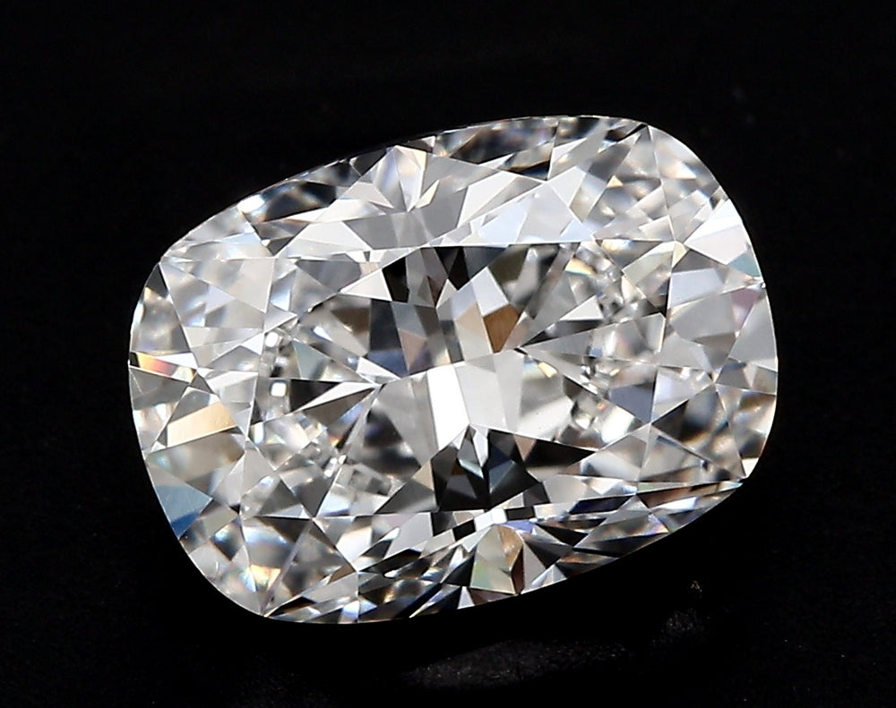 1.52 Carat Cushion Lab Diamond with  Cut Diamond in 14KT  view 1
