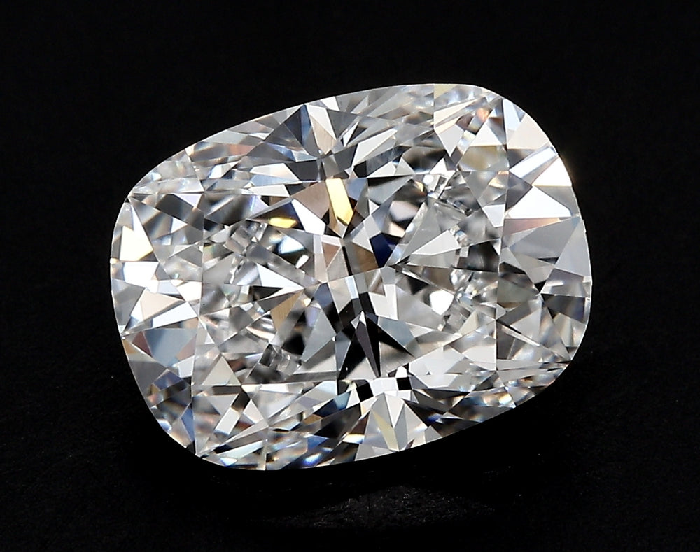 2.59 Carat Cushion Lab Diamond with  Cut Diamond in 14KT  view 1
