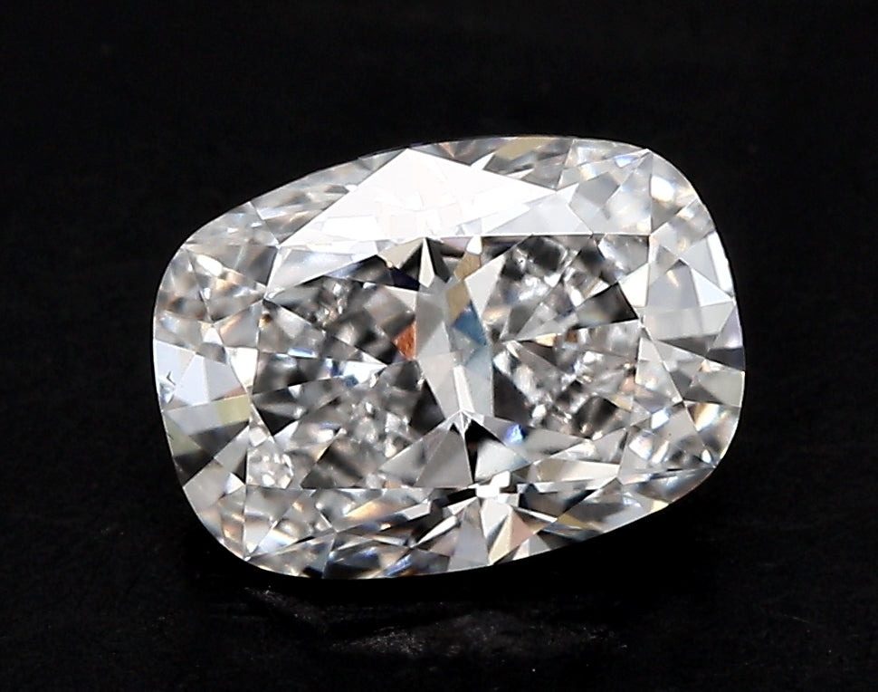 3.2 Carat Cushion Lab Diamond with  Cut Diamond in 14KT  view 1
