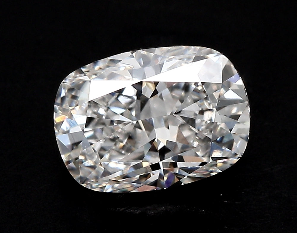 2.22 Carat Cushion Lab Diamond with  Cut Diamond in 14KT  view 1
