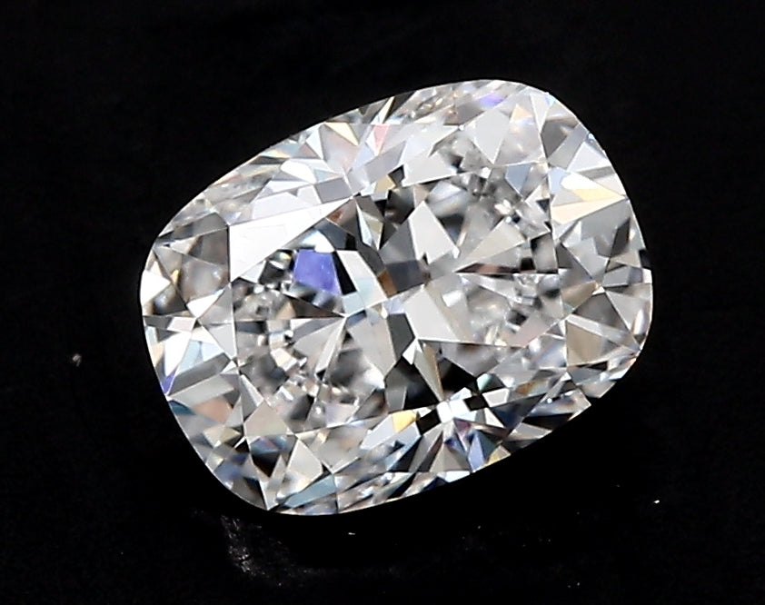 4.29 Carat Cushion Lab Diamond with  Cut Diamond in 14KT  view 1
