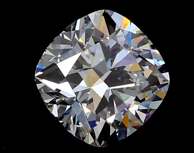 1.04 Carat Cushion Lab Diamond with  Cut Diamond in 14KT  view 1
