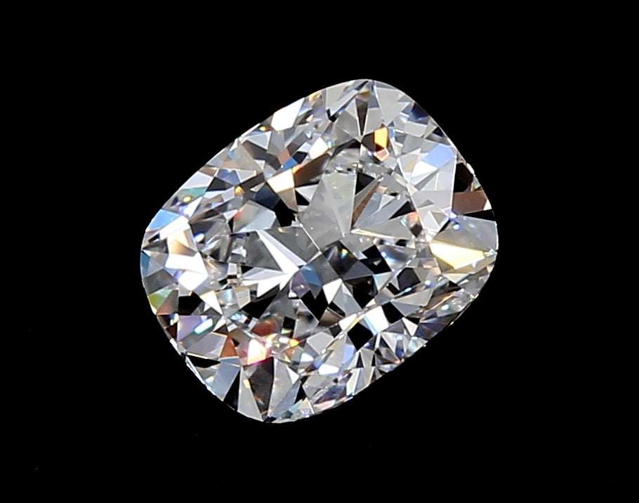 2.08 Carat Cushion Lab Diamond with  Cut Diamond in 14KT  view 1
