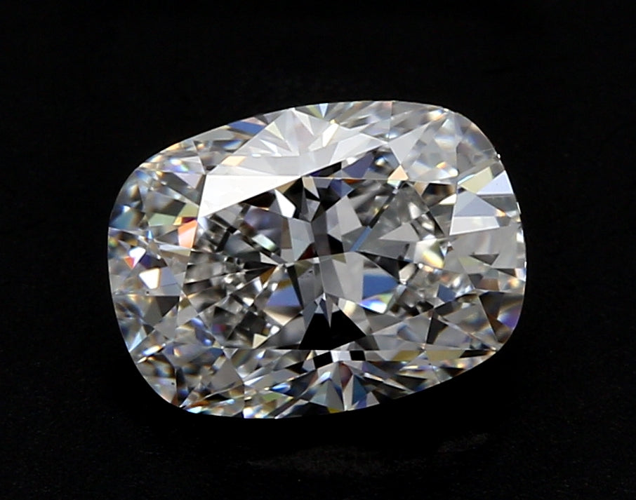 2.04 Carat Cushion Lab Diamond with  Cut Diamond in 14KT  view 1

