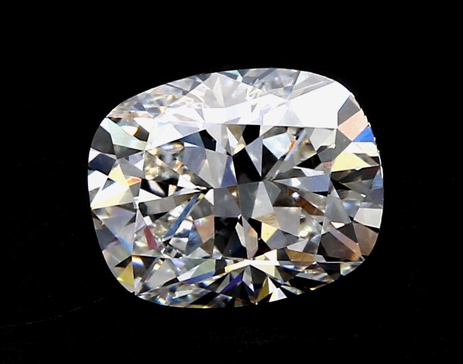 1.52 Carat Cushion Lab Diamond with  Cut Diamond in 14KT  view 1
