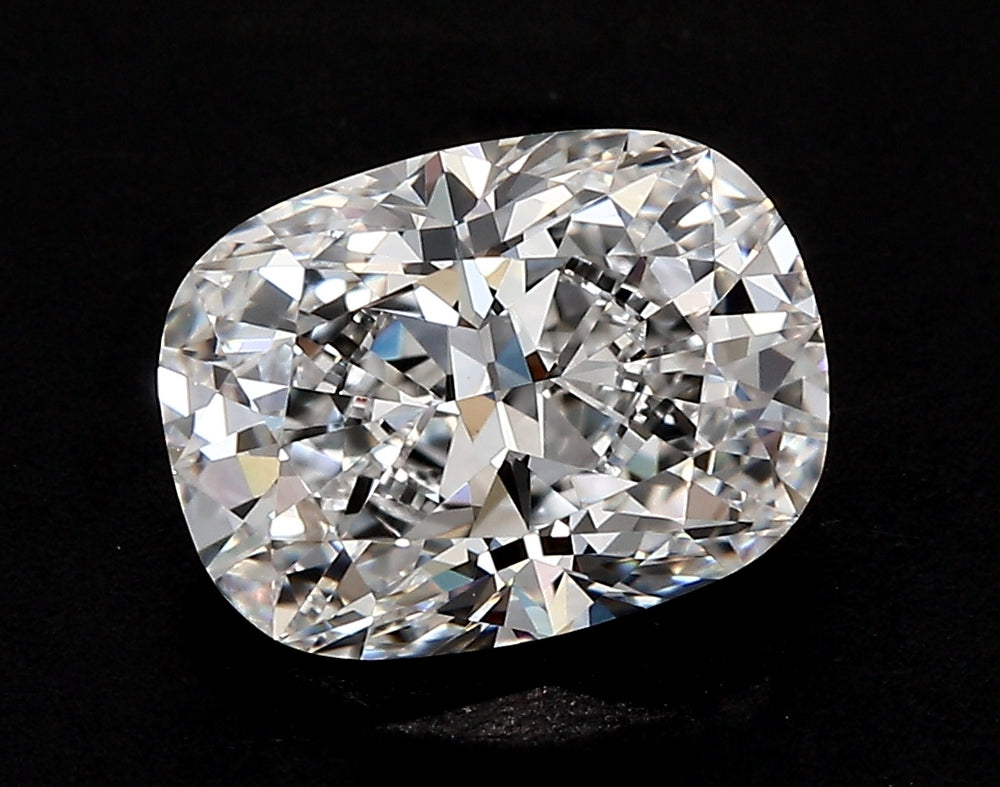 1.8 Carat Cushion Lab Diamond with  Cut Diamond in 14KT  view 1
