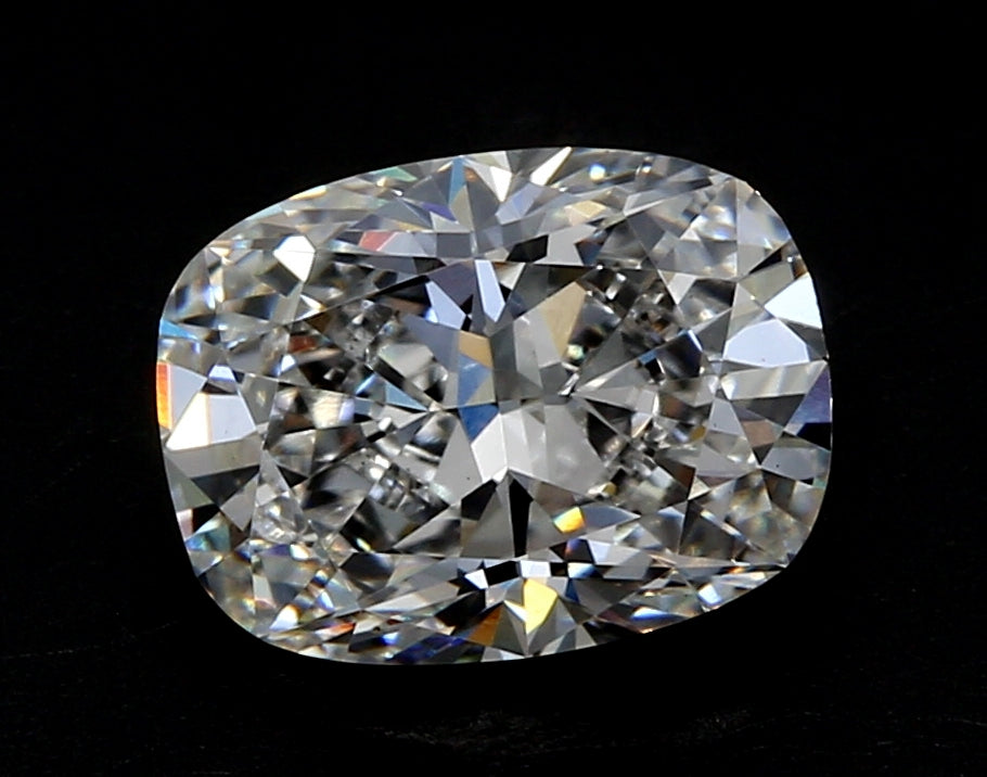 1.75 Carat Cushion Lab Diamond with  Cut Diamond in 14KT  view 1
