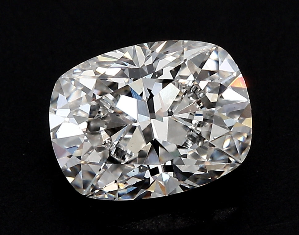 1.79 Carat Cushion Lab Diamond with  Cut Diamond in 14KT  view 1
