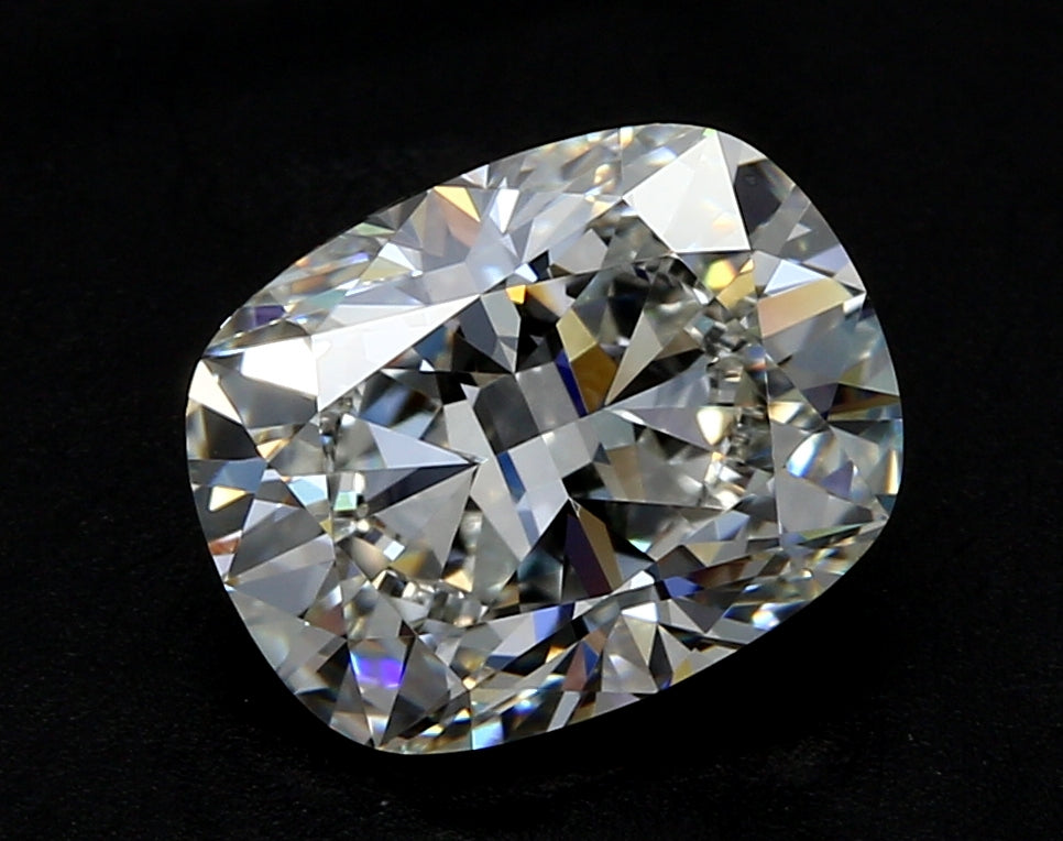 2.01 Carat Cushion Lab Diamond with  Cut Diamond in 14KT  view 1

