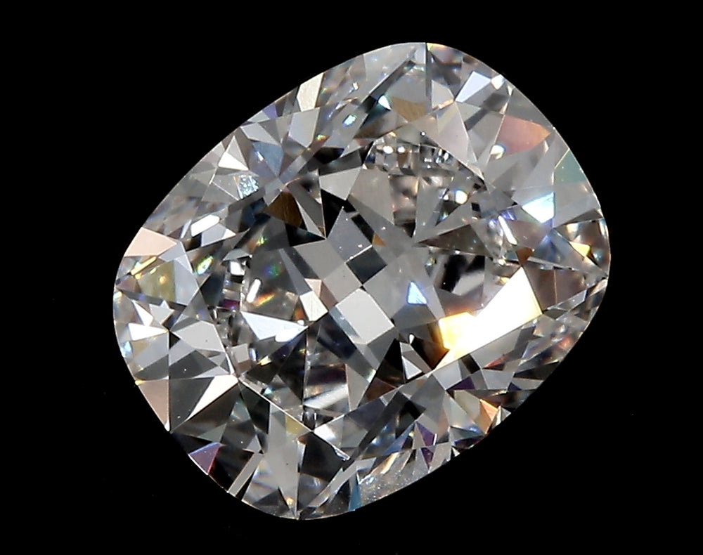 2.5 Carat Cushion Lab Diamond with  Cut Diamond in 14KT  view 1
