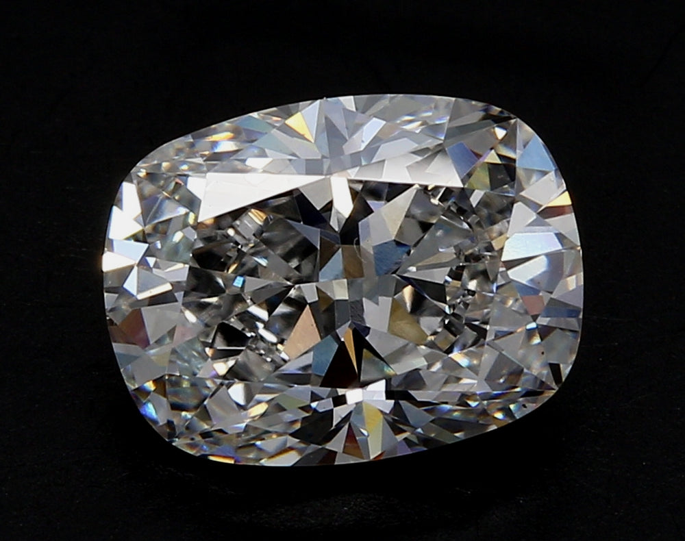 2.77 Carat Cushion Lab Diamond with  Cut Diamond in 14KT  view 1
