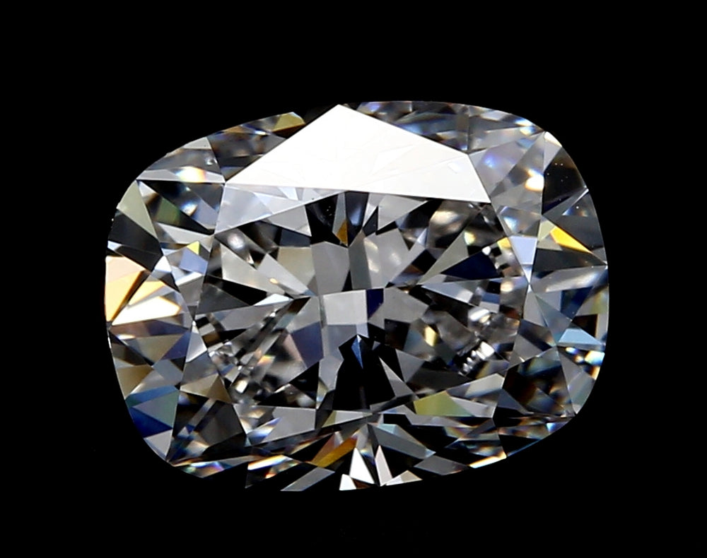 3.03 Carat Cushion Lab Diamond with  Cut Diamond in 14KT  view 1
