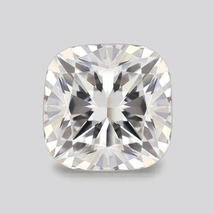 1.07 Carat Cushion Lab Diamond with  Cut Diamond in 14KT  view 1
