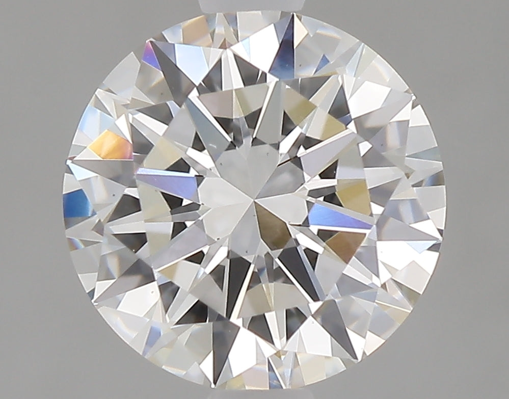 1.5 Carat Round Lab Diamond with  Cut Diamond in 14KT  view 1
