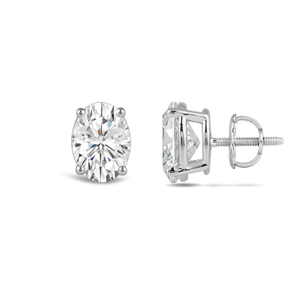 Moissanite Earrings Carat Vvs Diamond Earrings Daily Wear