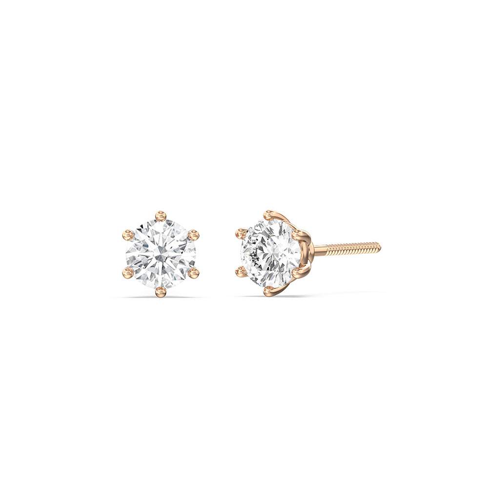 The Eternal Set with 1 Cut Diamond in 14KT Rose Gold view 3
