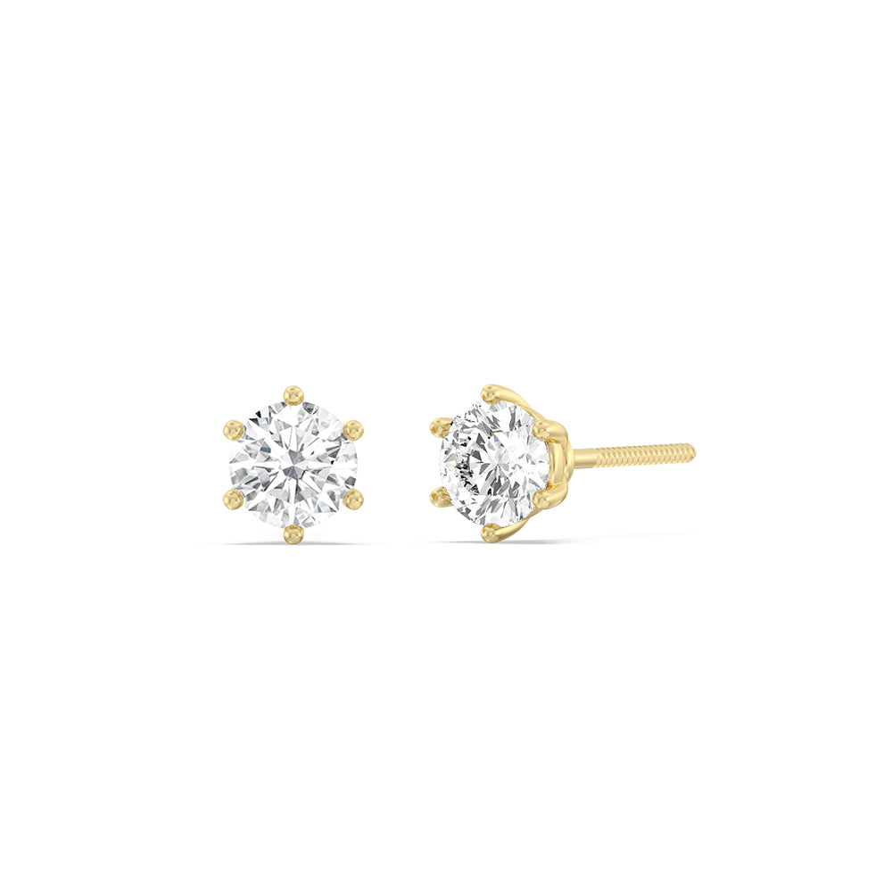 The Eternal Set with 1 Cut Diamond in 14KT Yellow Gold view 3
