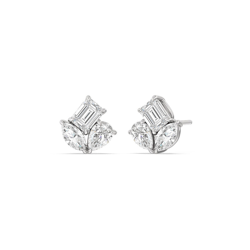 Trilogy Melody Stud Earrings