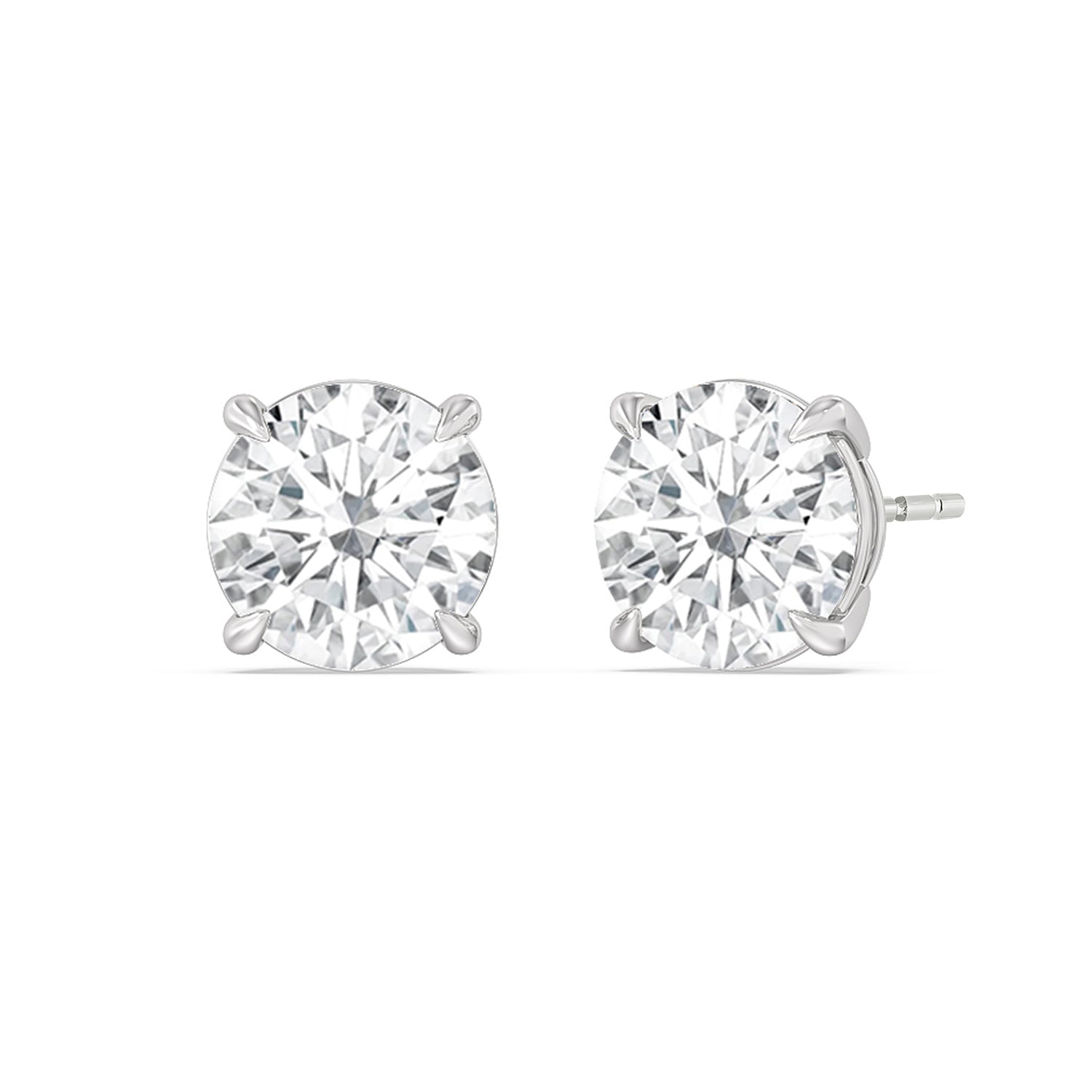 Certified Lab Diamond Luxe Four Prong Stud Earrings (IGI F+ VS+)