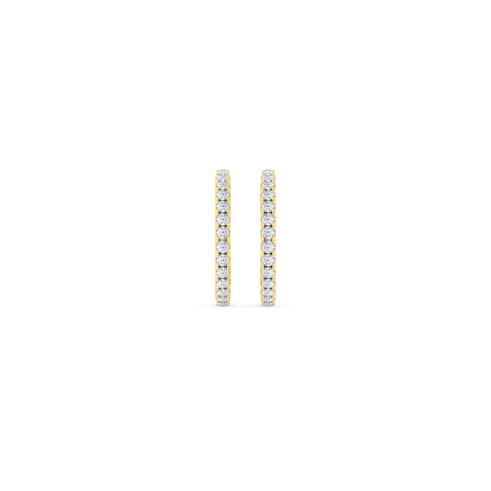 Classic Ear Cuffs with 14KT Yellow Gold / Single Cut Diamond in 14KT Yellow Gold / Single view 4
