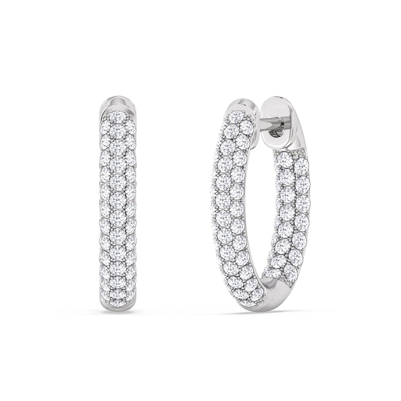 Elegance Oval Dome Hoops