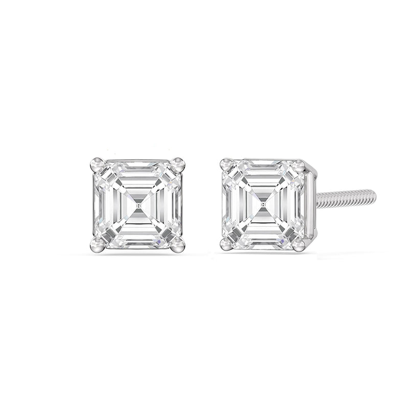 Classic Asscher Stud Earrings