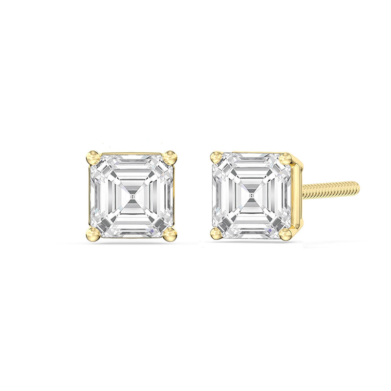 Classic Asscher Stud Earrings