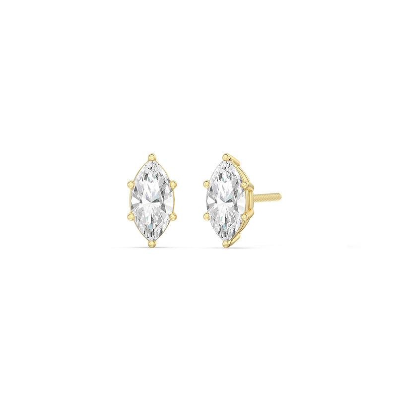 Classic Marquise Stud Earrings