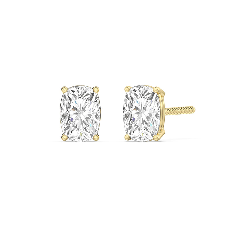 Classic Elongated Cushion Stud Earrings