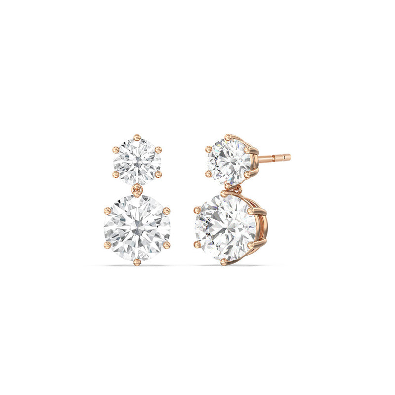 Elegance Duo Drop Studs