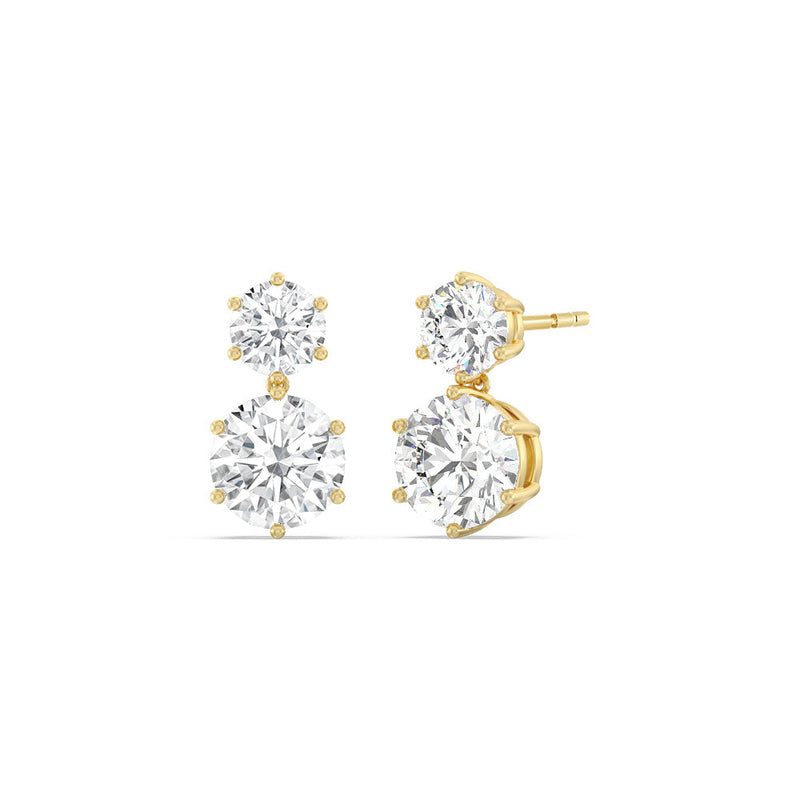 Elegance Duo Drop Studs