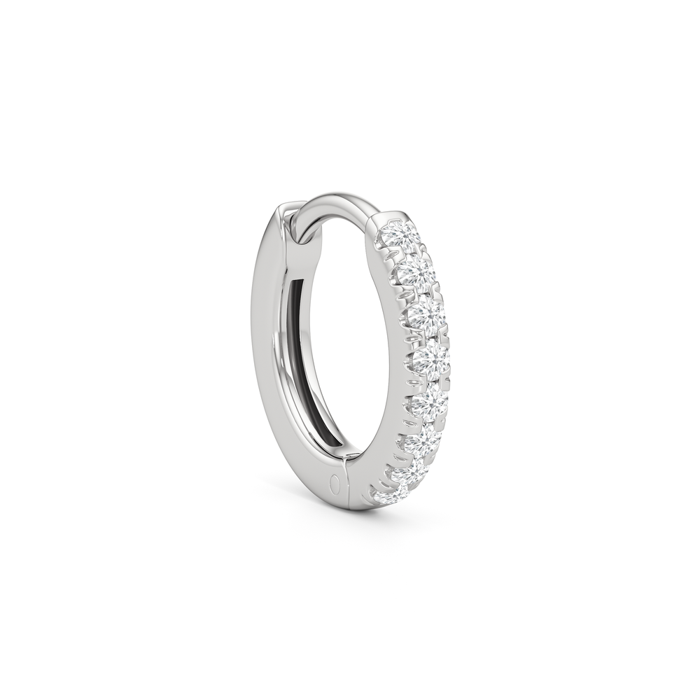 Elsie Huggies with 14KT White Gold / Lab / 10 Cut Diamond in 14KT White Gold / Lab / 10 view 4
