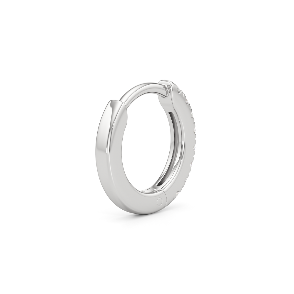 Elsie Huggies with 14KT White Gold / Lab / 10 Cut Diamond in 14KT White Gold / Lab / 10 view 5
