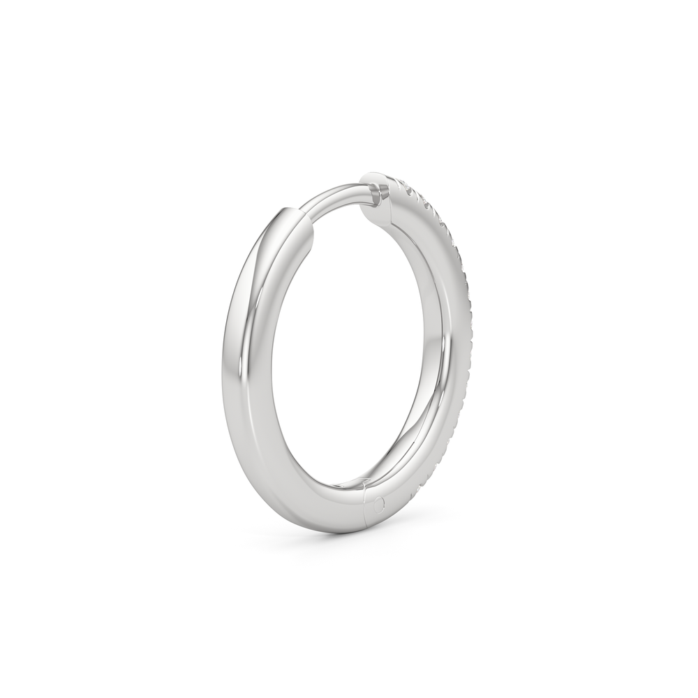 Elsie Huggies with 14KT White Gold / Lab / 15 Cut Diamond in 14KT White Gold / Lab / 15 view 5
