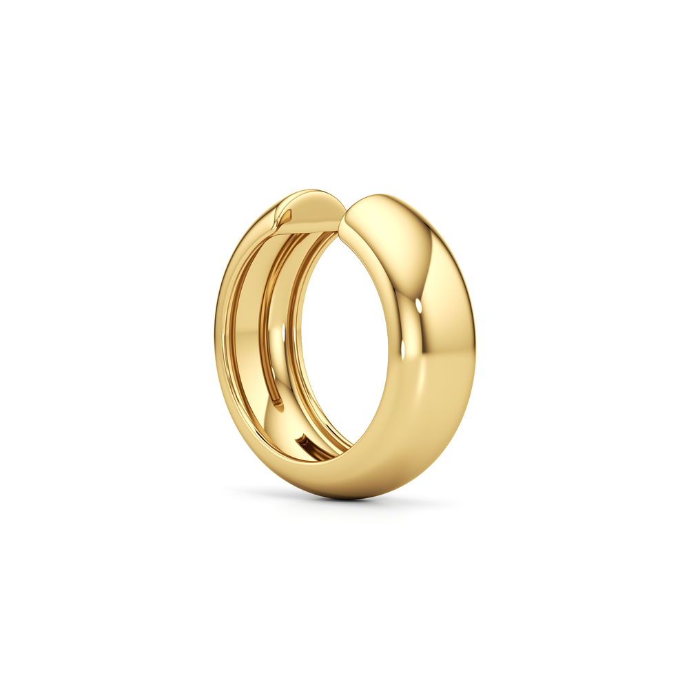 The Lucy Ear Cuff with 18K Yellow Gold Vermeil Cut Diamond in 14KT 18K Yellow Gold Vermeil view 1
