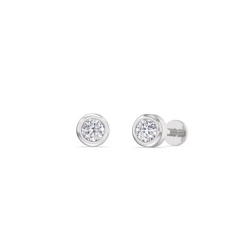 Round Bezel Flatback Studs