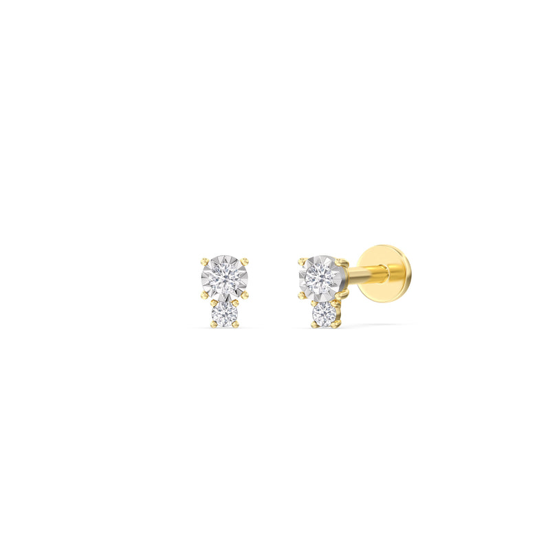 Mini Duet Flatback Studs