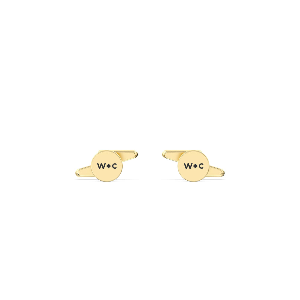Bolt Flatback Studs with 14KT Yellow Gold / Pair Cut Diamond in 14KT Yellow Gold / Pair view 6
