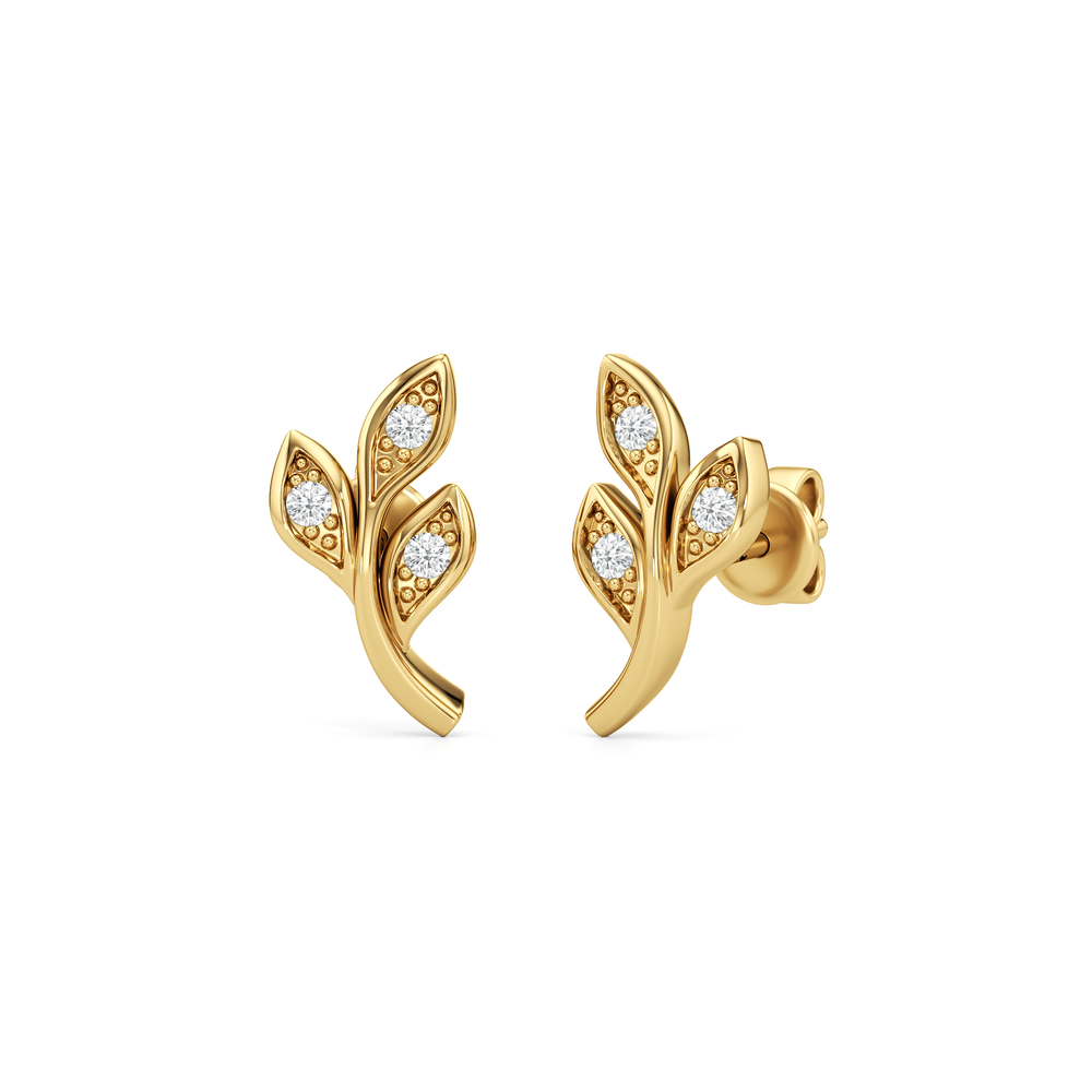 The Eve Climbers with 14KT Yellow Gold / Lab / 1/20 Cut Diamond in 14KT Yellow Gold / Lab / 1/20 view 1
