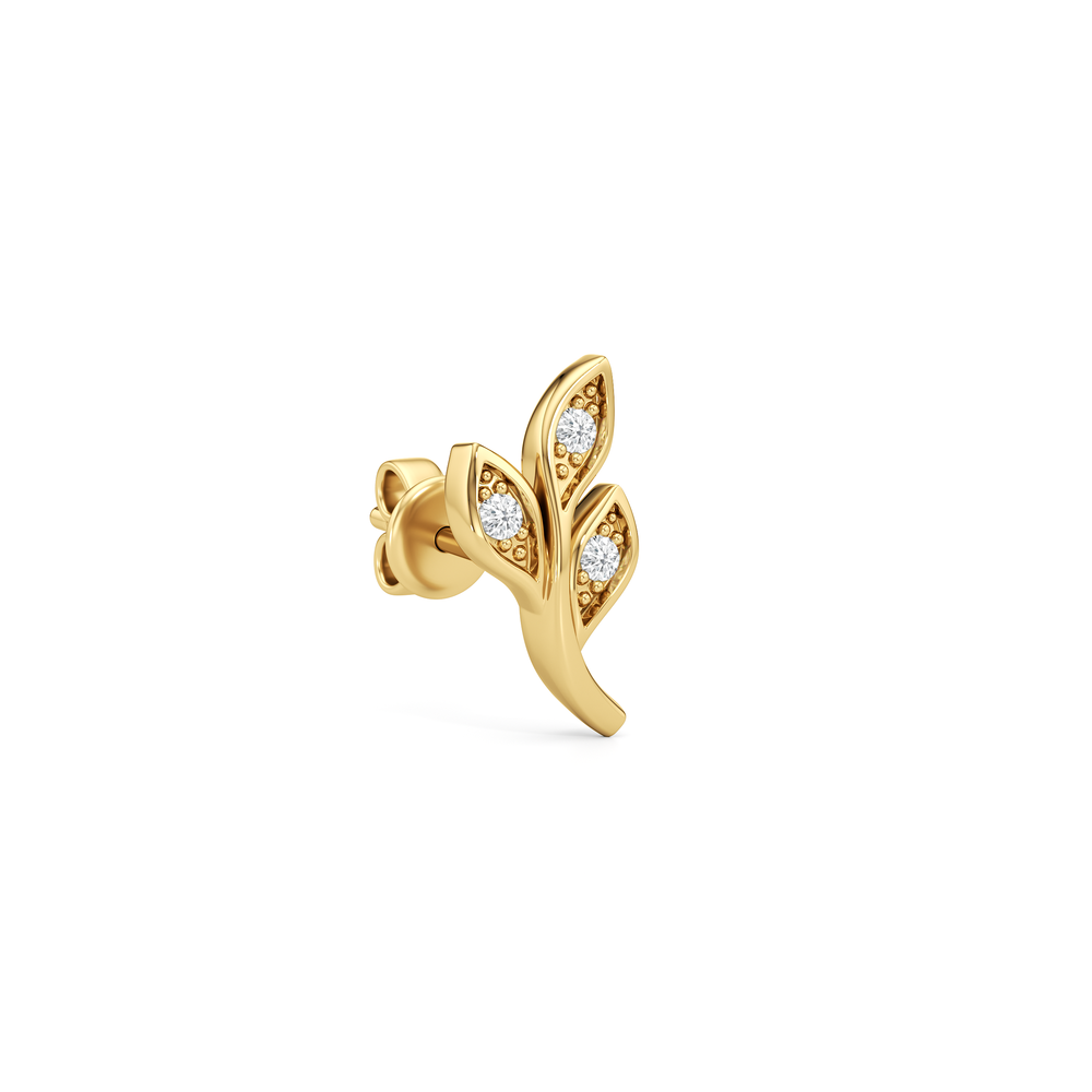 The Eve Climbers with 14KT Yellow Gold / Lab / 1/20 Cut Diamond in 14KT Yellow Gold / Lab / 1/20 view 5
