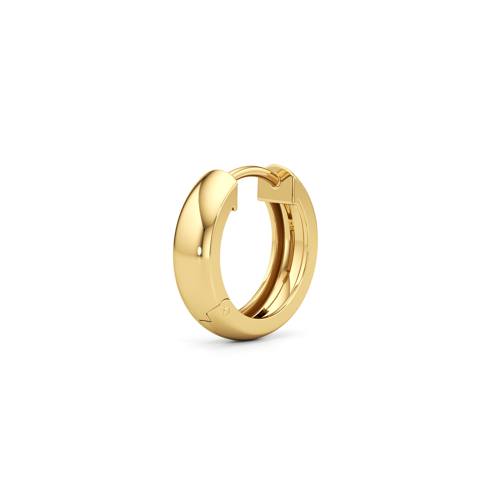 The Jenna Huggies with 14KT Yellow Gold Cut Diamond in 14KT Yellow Gold view 6
