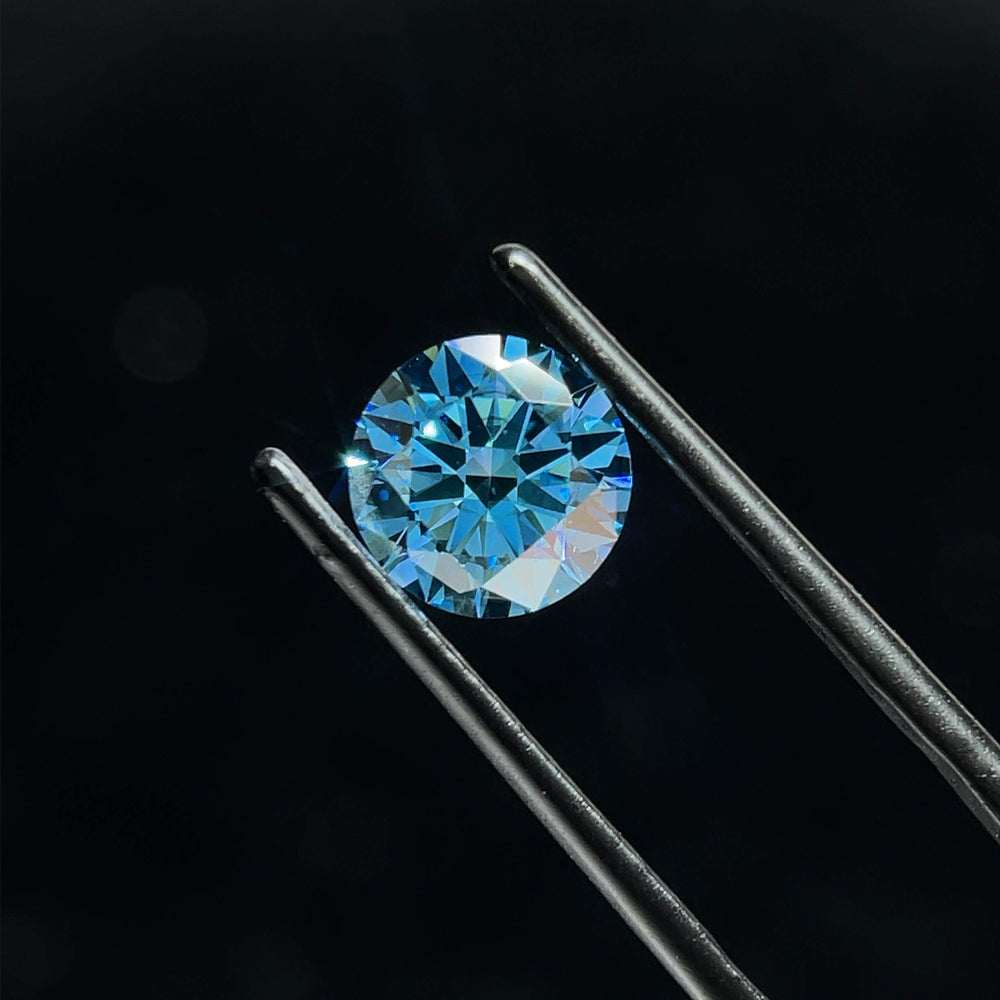 1.78 Carat Round Lab Diamond with  Cut Diamond in 14KT  view 1
