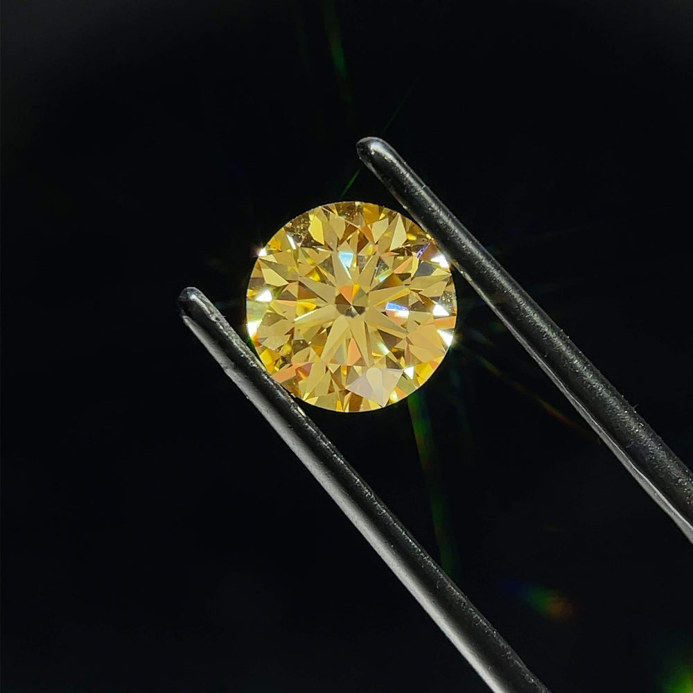 1.91 Carat Round Lab Diamond with  Cut Diamond in 14KT  view 1
