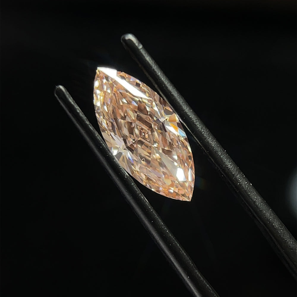 2.0 Carat Marquise Lab Diamond with  Cut Diamond in 14KT  view 1
